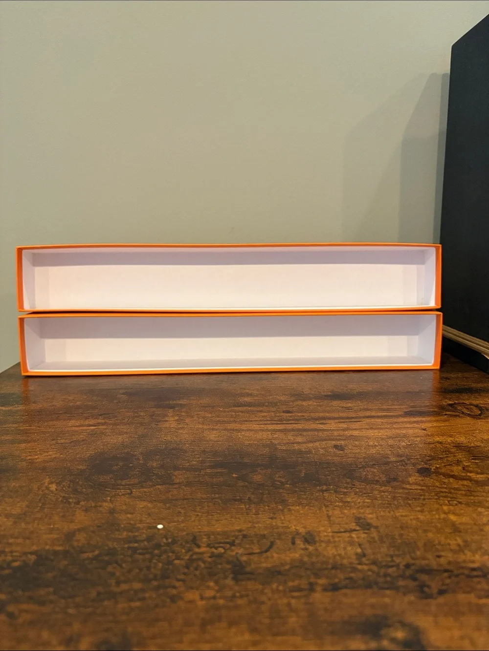 Hermès Orange Signature Box Long Slim Gift Box